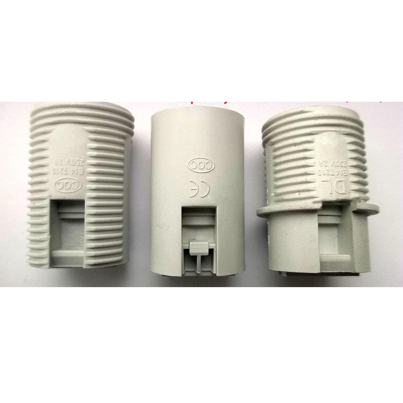 E14 Plastic Lamp Holder Socket, Screw Bulb Socket
