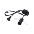 E12 Lamp Holder with Inline Dimmer Switch and US Plug, Corded Bulb Holder