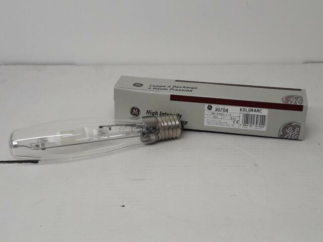 GE 400W E40 Metal Halide Lamp MBID400, 6000K Daylight, High-Output