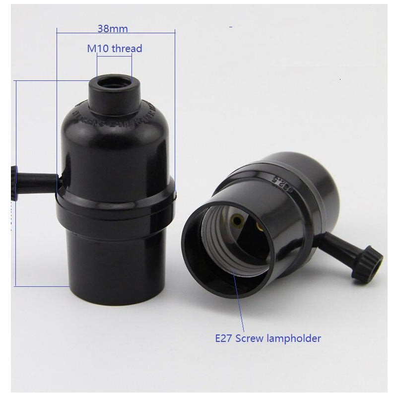 E27 Bakelite Lamp Holder Socket, Screw Bulb Socket