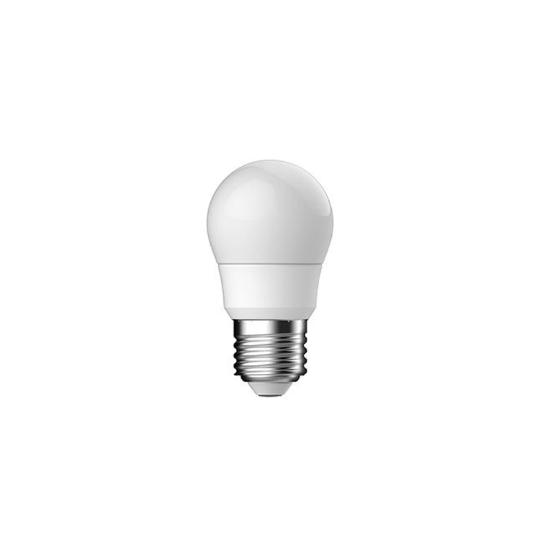 GE LED Spherical P45 Bulb 5.5W E27, 2700K warm white, Frosted