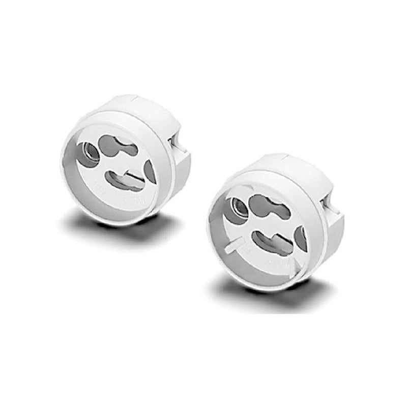 VS GZ10/GU10 Lamp Holder, Heat-resistant Socket for GU10 and GZ10 mains-voltage halogen and LED spotlights
