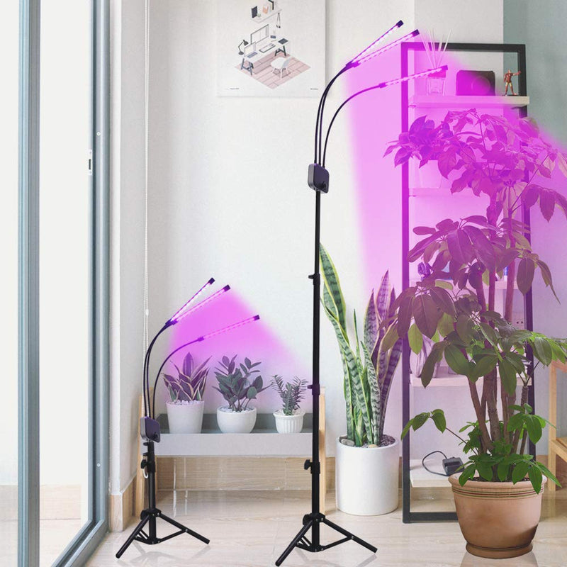 Glint LED Grow Light 3 Head with Stand