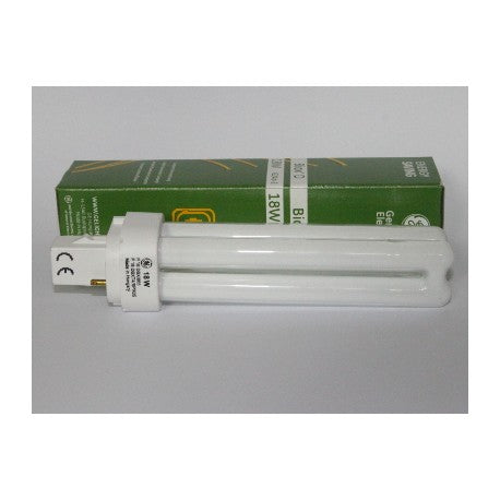 GE F18DBX 18W 865, Compact Fluorescent, 6500K Daylight, 4-Pin
