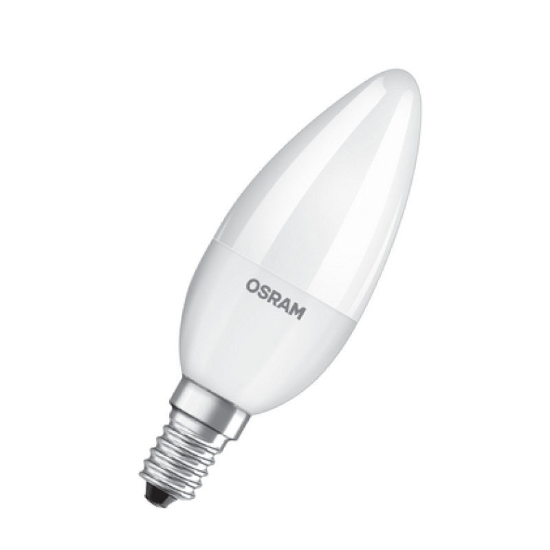 OSRAM LED Candle Bulb 5.5W E14, 2700K warm white, Frosted, 470lm