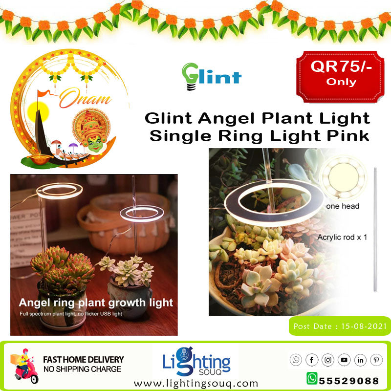 Glint Angel Plant Single Ring Light (Pink)