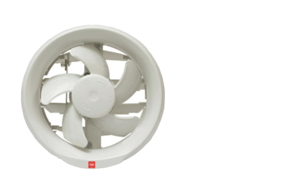 KDK 6 inch Round Wall Exhaust Fan 124 CFM with Auto Shutter 15WUD