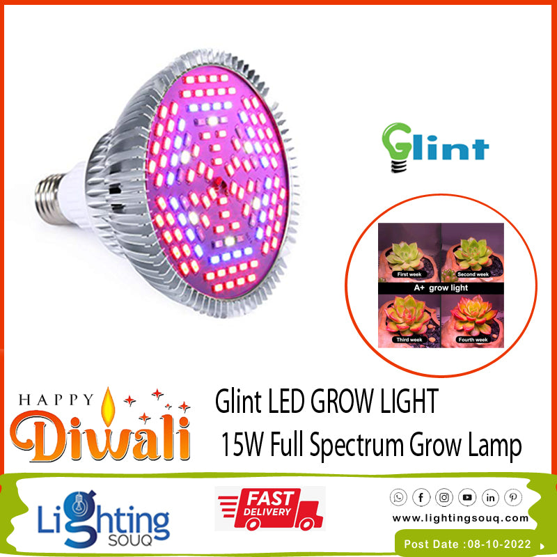 Glint 15W LED Full Spectrum Grow Light
