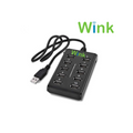 Wink USB Port Charger 10-Station, Multi-Device USB Charging Hub