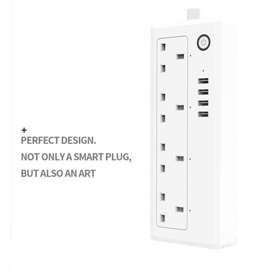 Wink XS-A33 Smart Power Strip 4-Way, App-Controlled Extension Socket