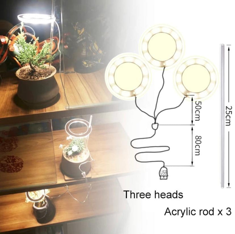 Glint LED Ring Grow Light for Indoor Plants