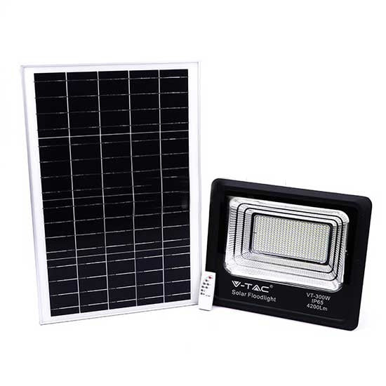 Vettam Solar LED Flood Light 300W, Outdoor Automatic Security Flood