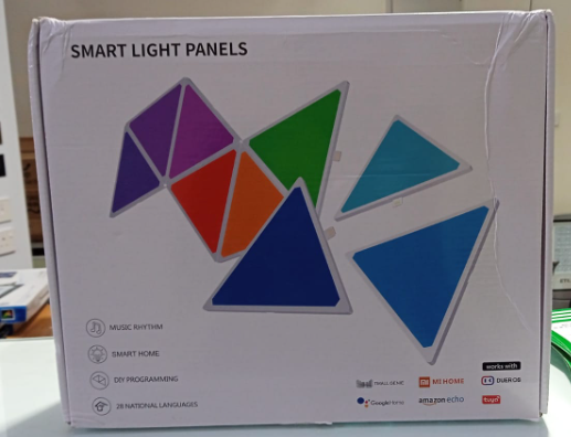 Wink GLT-254 WiFi Triangle LED Panel Light, App-Controlled Modular RGB Panels