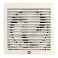KDK 10 inch Square Wall Exhaust Fan 491 CFM Metal with Louver 25ASB-L