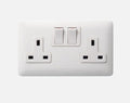 Panasonic 2 Gang 13A Socket, W2 India Series