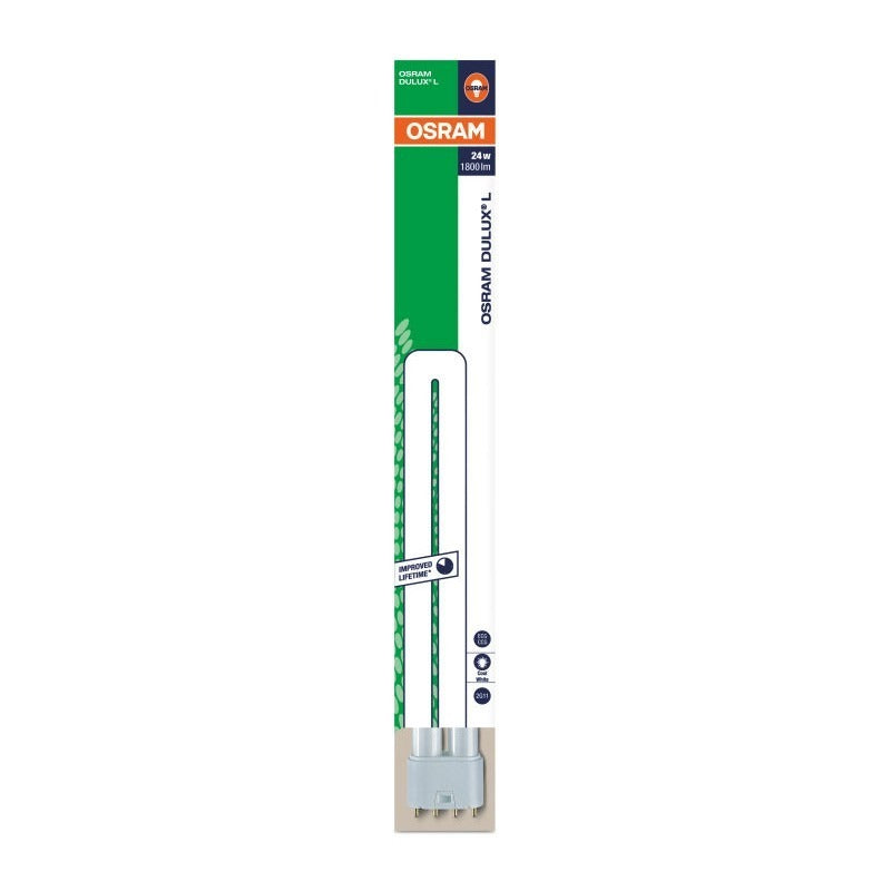 OSRAM DULUX L 24W 840 2G11, Long Compact Fluorescent, 4000K Cool White, 4-Pin