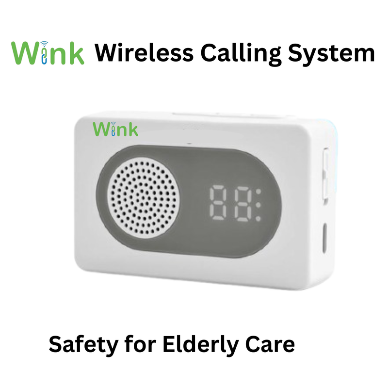 Wink Wireless Calling System, Call Button and Receiver for Care and Service