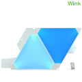 Wink Triangle Leaf Light WiFi 9 Pieces Set, App-Controlled Modular RGB Panels