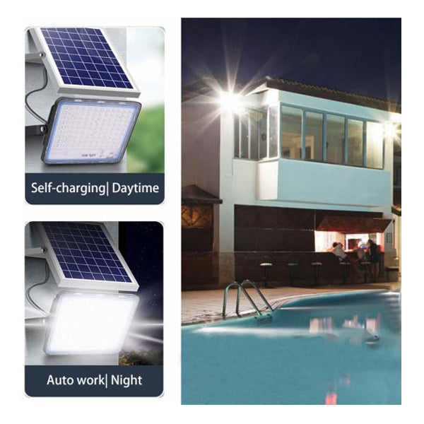 Vettam Integrated Folding Solar Flood Light 800W (SL-SFL-IF800), Adjustable Panel