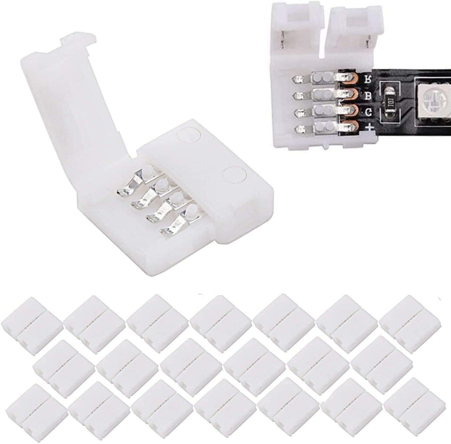 Wink 4-Side Shape Connector 10mm, 4-Pin RGB LED Strip Connector Accessory