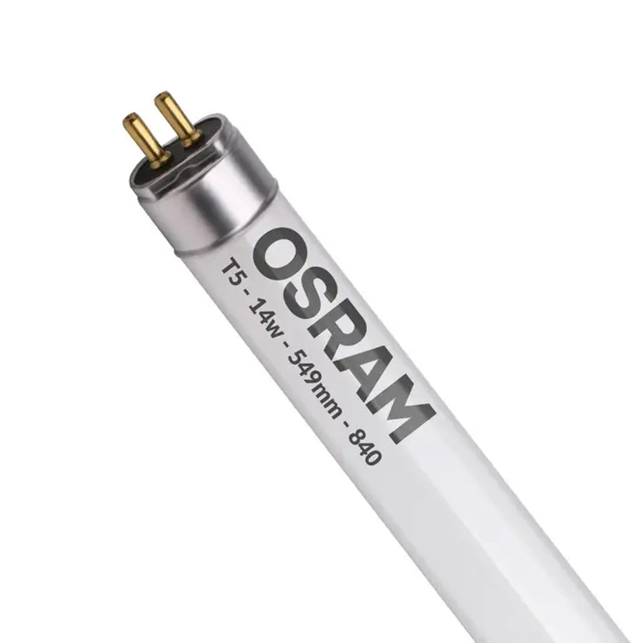 OSRAM LUMILUX T5 Fluorescent Tube 14W 2ft (549mm), G5, 3000K warm white, 1200lm