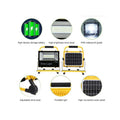 Vettam LED Solar Integrated Flood Light, Toughened Glass, All-in-One Outdoor Flood