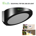Vettam Solar Wall Top LED SWL 26B Light, Black