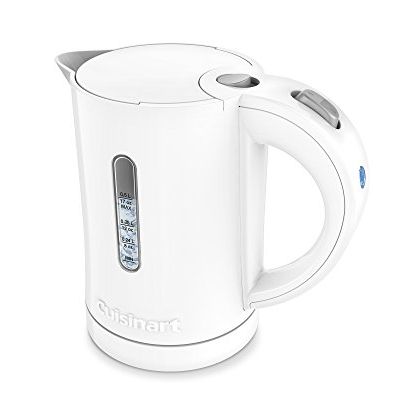 Chink White Storage Kettle, Compact Travel Electric Kettle with Storage