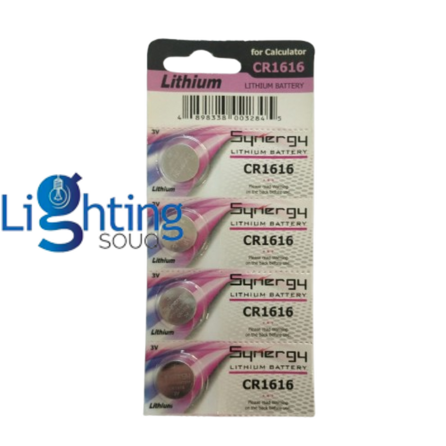 Synergy CR1616 3V Lithium Battery (5 Pack)