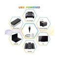 USB Star Projector, Green Light, Compact Plug-In Starry Night Projector