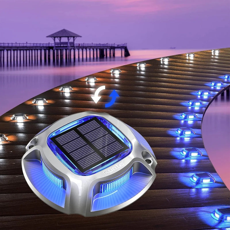 Vettam CL-DDA LED Solar Ground Light, Recessed Waterproof Path and Deck Light